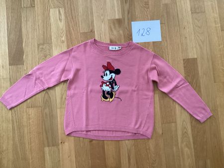 UNIQLO-Mädchen Pullover mit Minnie Maus Motiv, Grösse 128.