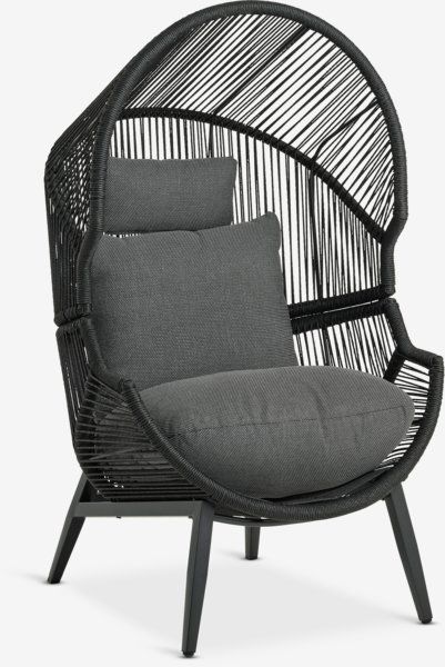 Poltrone: Lounge-Sessel HALVREBENE schwarz – Usato da Uhwiesen venduto da Nyffi03