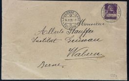 Schweiz 1920 - Lausanne-Wabern - seltener Beleg