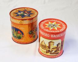 2 boites anciennes à pain d'épice - Lebkuchen Dose Nürnberg