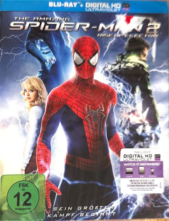Ultimate Hero Pack - The Amazing Spider-Man 1 & 2 (2-disc Blu-ray): : Rhys Ifans, Martin Sheen, Campbell Scott, Andrew Garfield, Peter Parker, Emma Stone, Dr. Curt Connors, Denis Leary, Sally Field