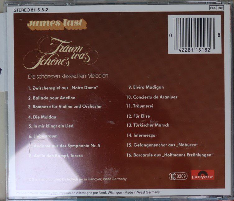 CDs: James Last – Träum Was Schönes – Gebraucht aus Luzern von CONTENTI 2
