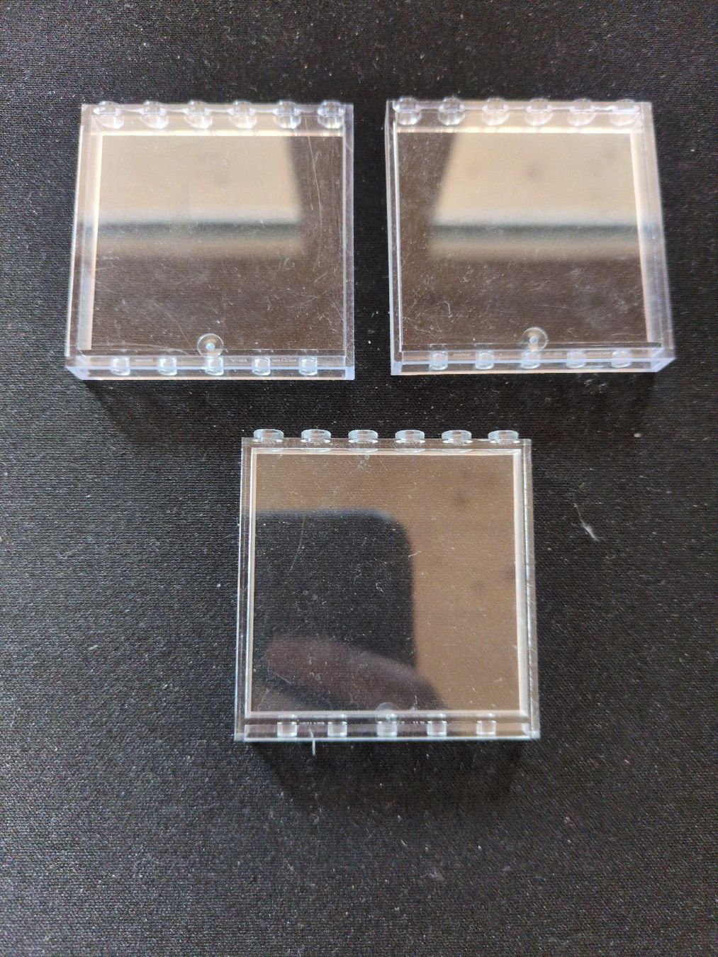Lego Spielzeuge: Lego Wandelement transparent 3Stück 1x6x5 – Gebraucht aus Fankhaus (Trub) von sun_7677