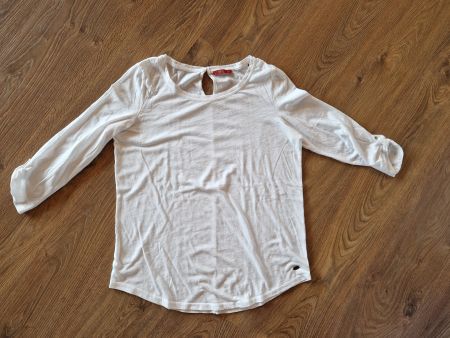 Langarmshirt, 3/4 Shirt weiss edc by Esprit Gr. L (Damen)