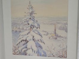 Original Aquarell von Emil Bärtschi