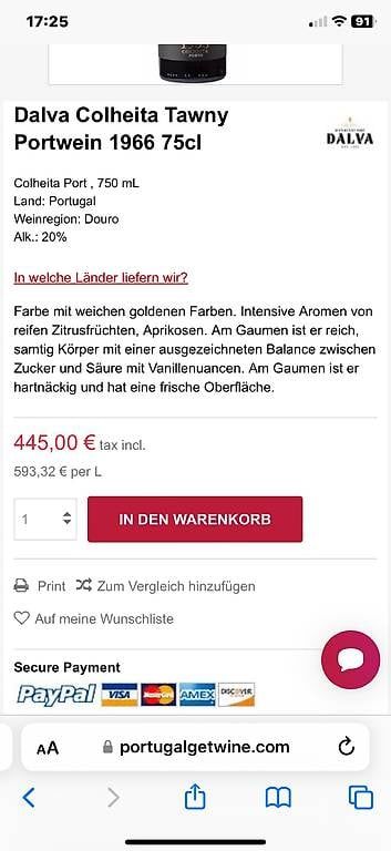 Vino: portwein krohns 1968 – Usato da Wettingen venduto da GMB1 4