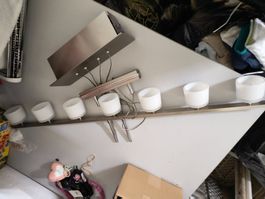 Deckenlampe Lampe Leuchte mit 7 Schirmchen Top Zustand!