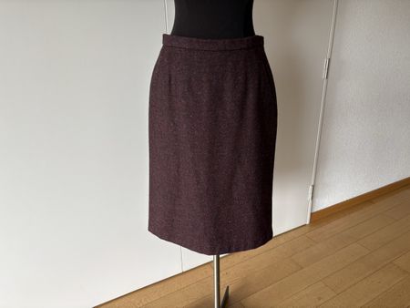 Vintage Wollrock eher Gr. 36, violett/Bordeaux Wunderschön!