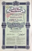 Société Franco-Suisse de Brosserie, Genève - 1908