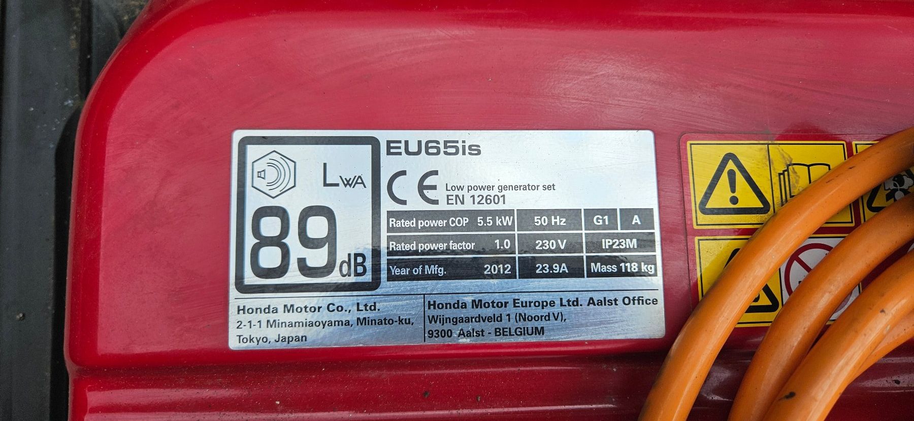 Honda Générateurs de courant: HONDA Generator EU65is – D'occasion à Därligen par hdlupo 4