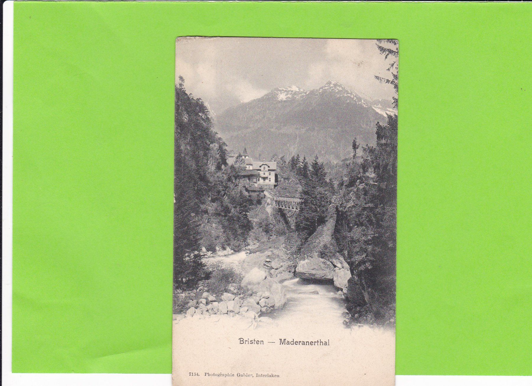 Cartoline postali: Bristen-Maderanerthal – Usato da St. Peterzell venduto da neckertal