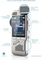Philips Digital Pocket Memo DPM 8000 Voice Recorder