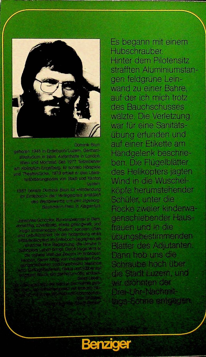 Libri: Dominik Brun Notlandung im Entlebuch – Usato da Reitnau venduto da Zaomir 1