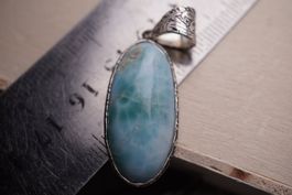 Larimar  Top    Anhänger     –Edelsteinstube Rausverkauf