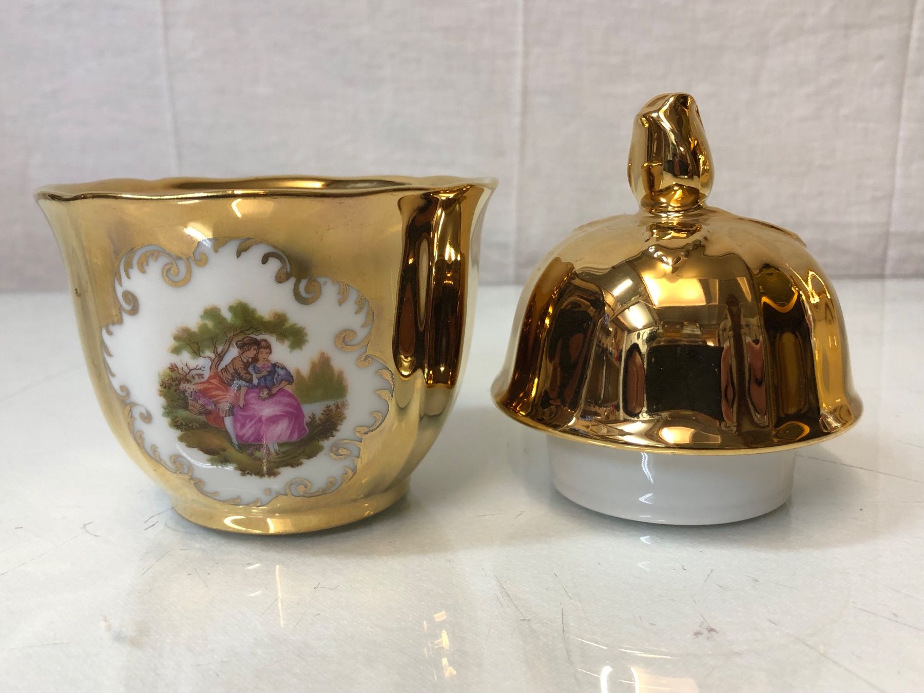 Teiere: Kaffeset 2-teilig Bavaria vergoldet – Usato da Brunnen venduto da Allerwaren 2