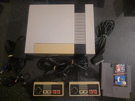 NES avec un jeu