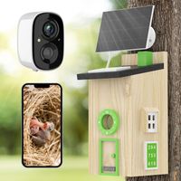 Vogelhaus mit Kamera WLAN Solar 2K HD Nistkasten