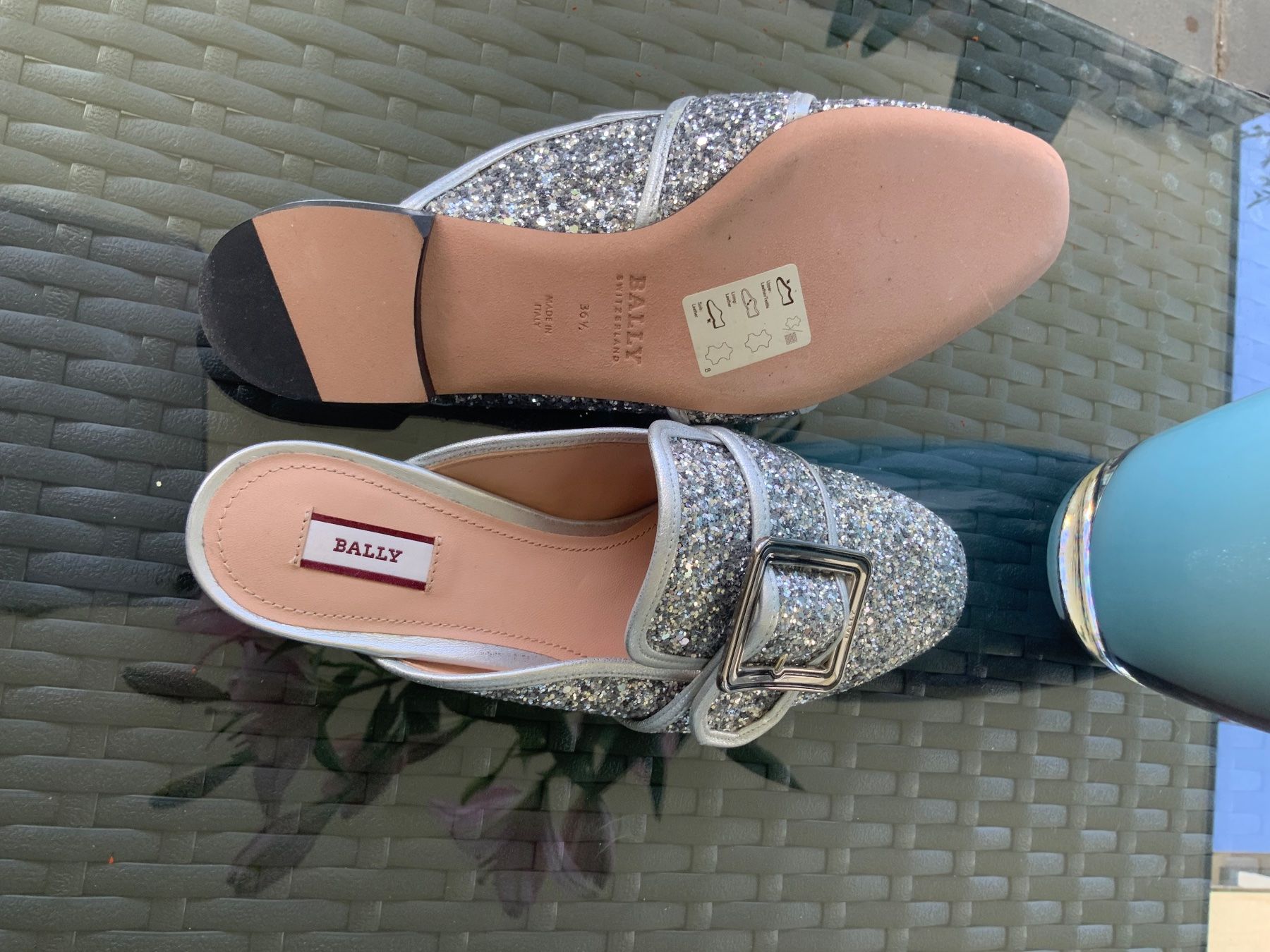 Bally Scarpe da donna: Glitzernde Bally Mules Grösse 36 Sommerfestlich! – Nuovo (secondo la descrizione) da Rafz venduto da henfrei24 1