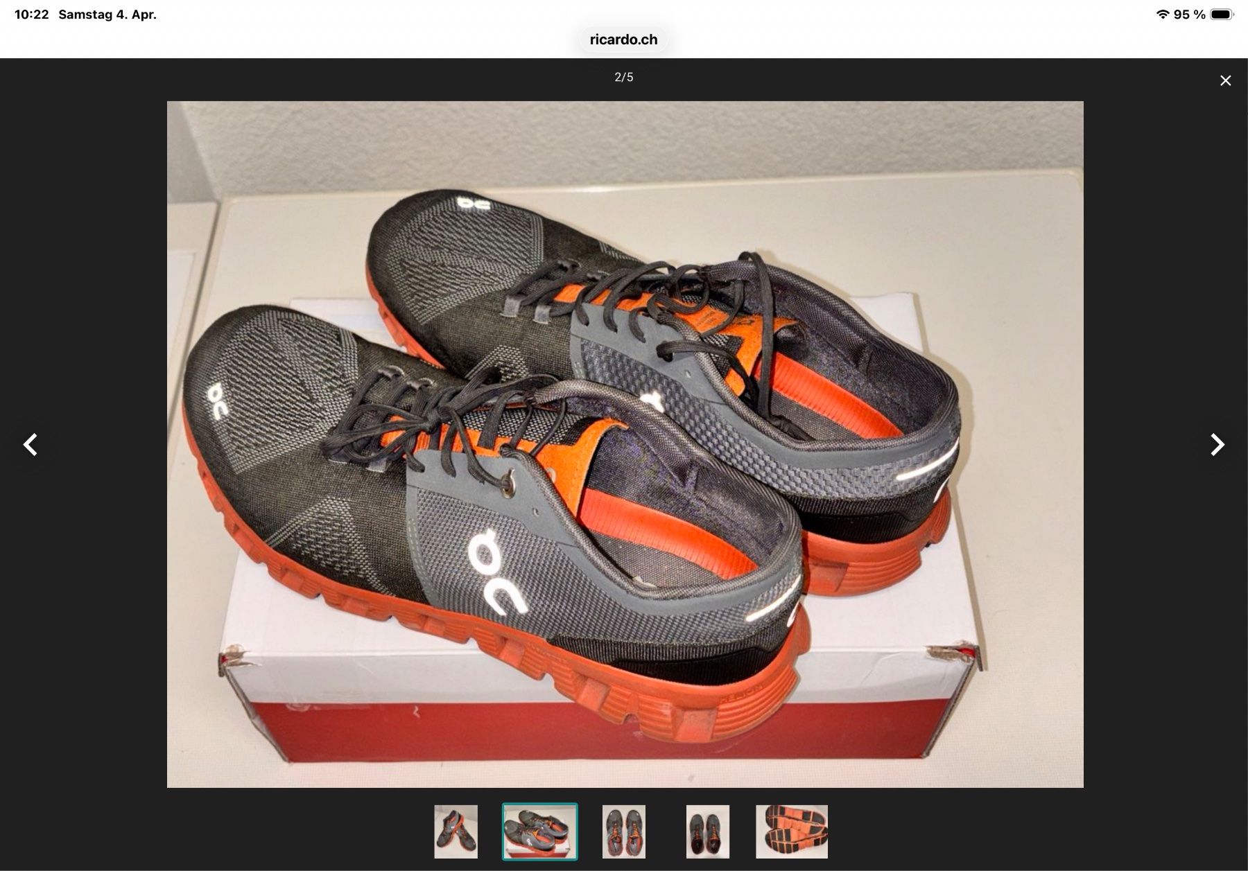 On Scarpe da uomo: ON herrenschuhe gr 44.5 – Usato da Langnau am Albis venduto da Judithsebi 1