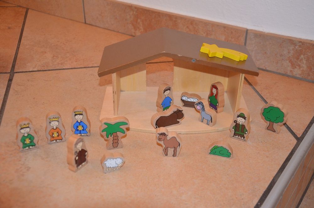 CRECHE DE NOEL POUR ENFANT BOIS HOLZ Kaufen auf Ricardo