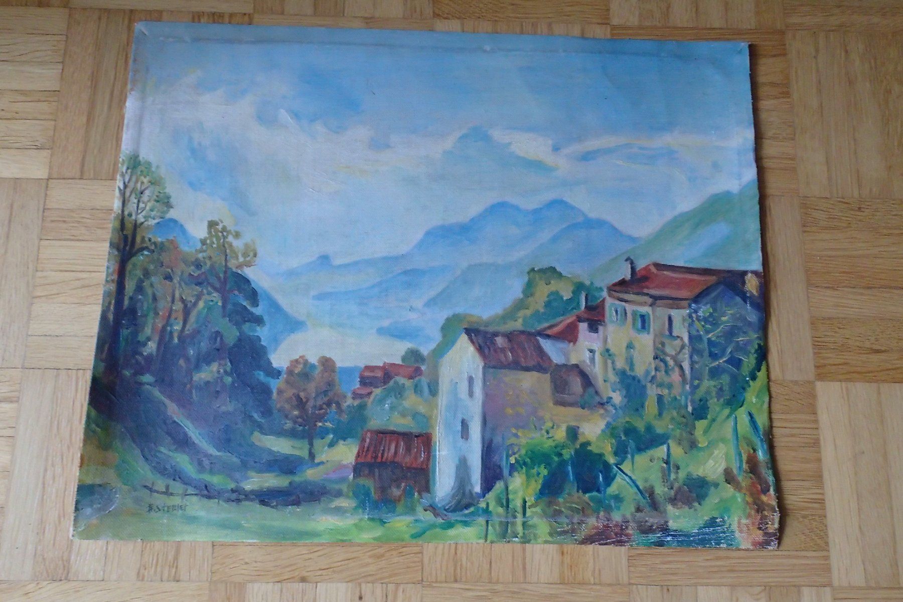 Dipinti: Landschaft bei Ronco / Tessin – Usato da Allschwil venduto da Salus17