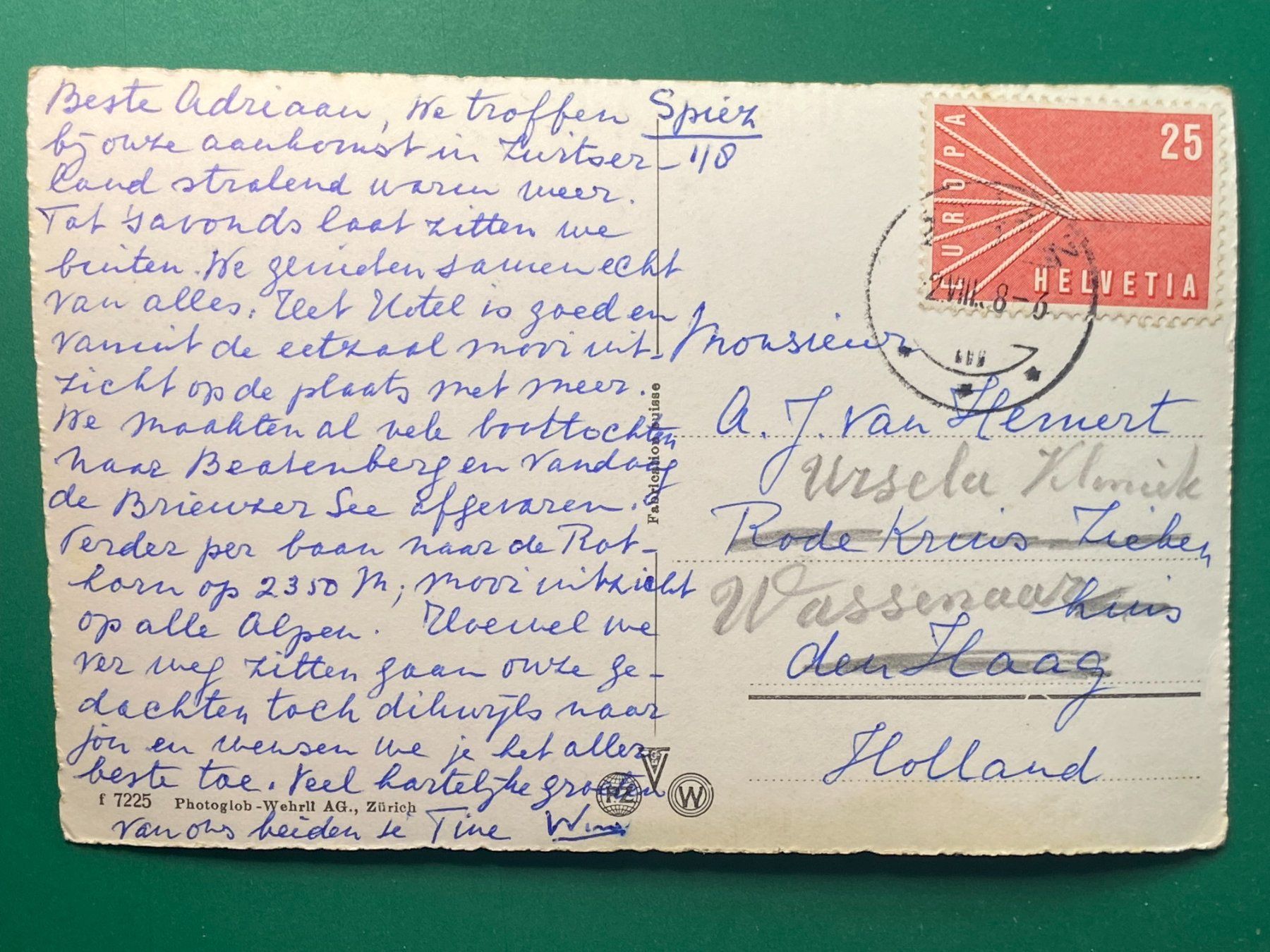 Cartes postales: Spiez gegen Ralligstöcke – D'occasion à Steg VS par danwer74 1