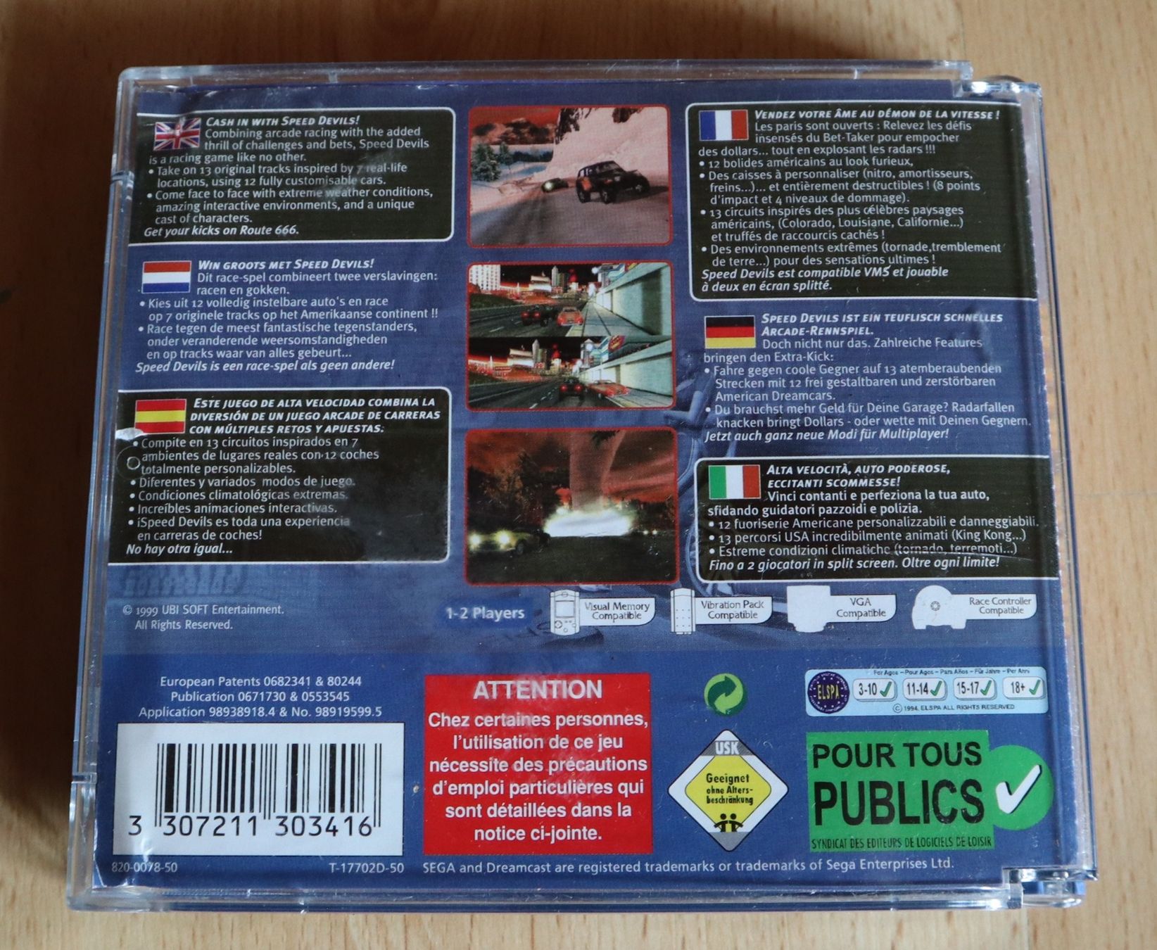 Sega Giochi: SPEED DEVILS -- SEGA Dreamcast -- Inkl. Booklet in OVP – Usato da Ochlenberg venduto da on3x 1