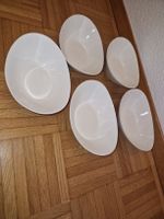 5 weisse Schalen Keramik gut erhalten