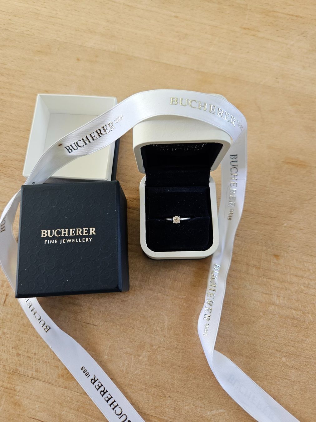 Bucherer Anelli: Solitär Weissgold – Usato da Adliswil venduto da Mnala 5