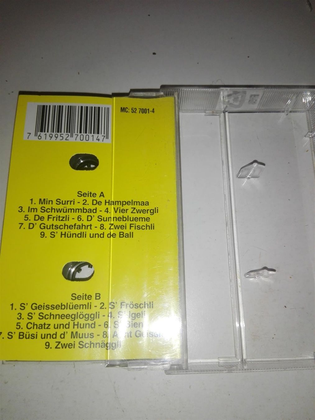 Musicassette: Jetzt wämmer eis singe  (18 Chinderliedli's) – Usato da St. Gallen venduto da elk2021 4