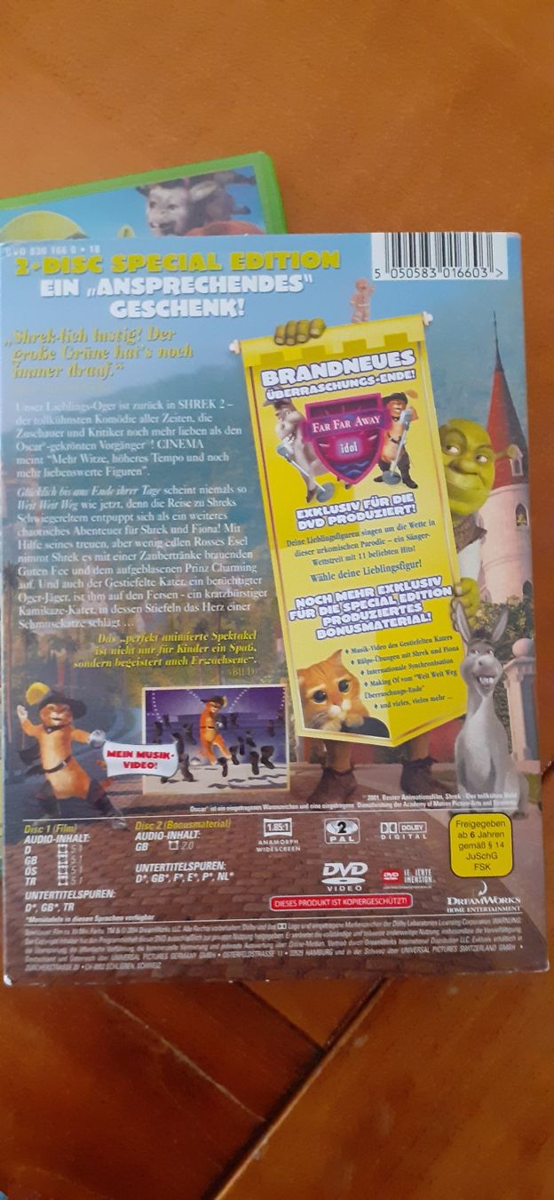 Alle DVDs: 2x Shrek DVD – Gebraucht aus Winterthur von fabelwin 2