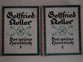 Gottfried Keller Werke Der grüne Heinrich 1-2 1921