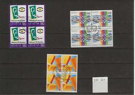 timbre 885-886-887 bloc de 4 Obl. 1er jour