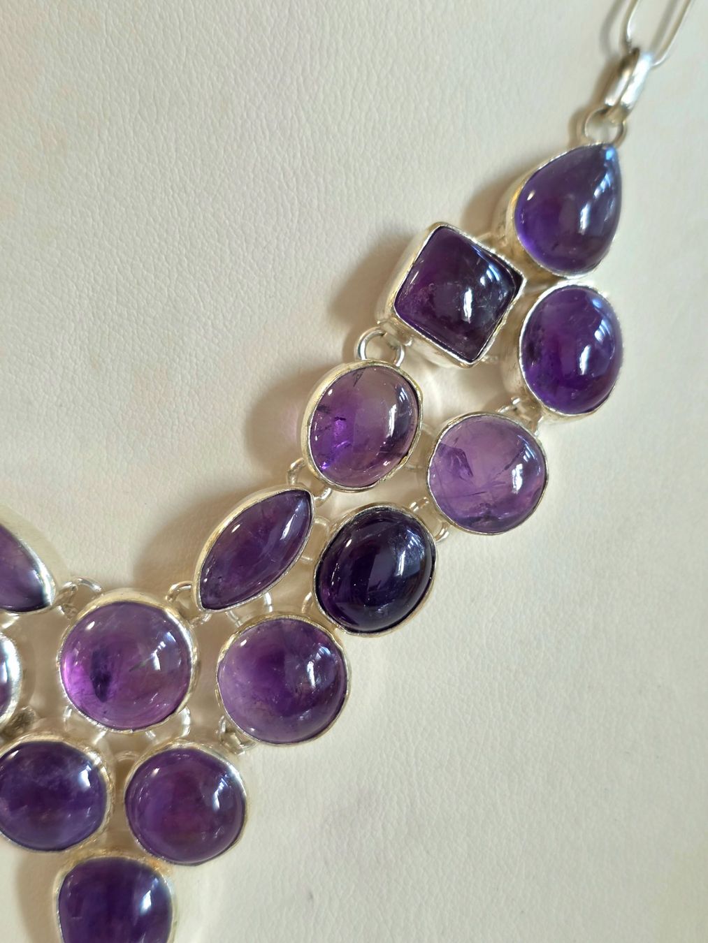 Catenine: Halskette mit echtem Amethyst, handgefertigt, Silber 925,... – Nuovo (secondo la descrizione) da Zürich venduto da Bieter04 3