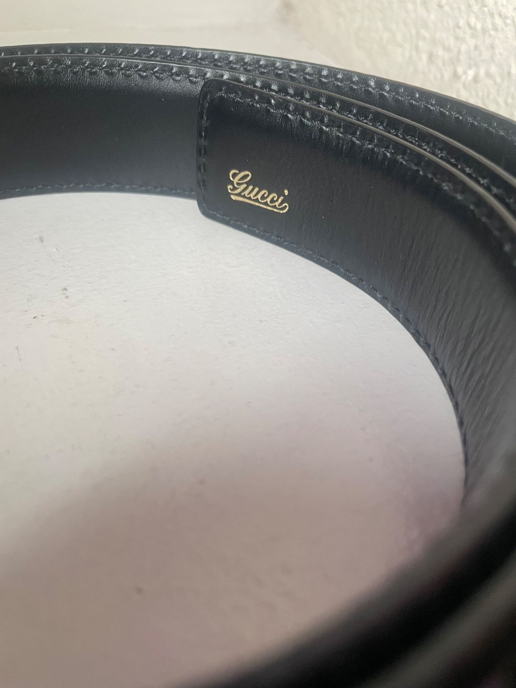 Gucci Cinture: Gucci - Belt Black and Gold – Usato da Minusio venduto da Pink222 5