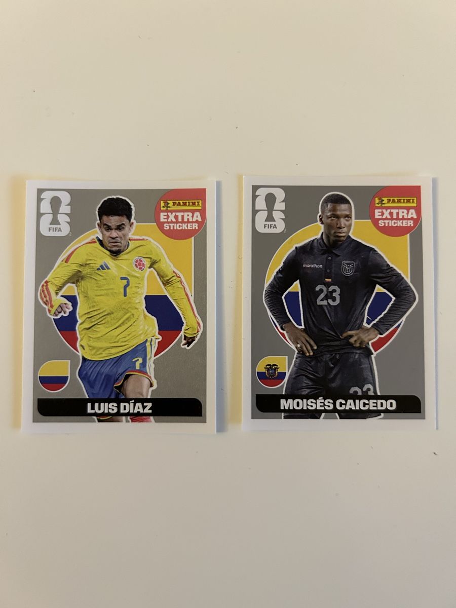 Panini Carte collezionabili: Luis Diaz/Moises Caicedo Silber Extra Sticker – Nuovo (secondo la descrizione) da Köniz venduto da Elbofeton