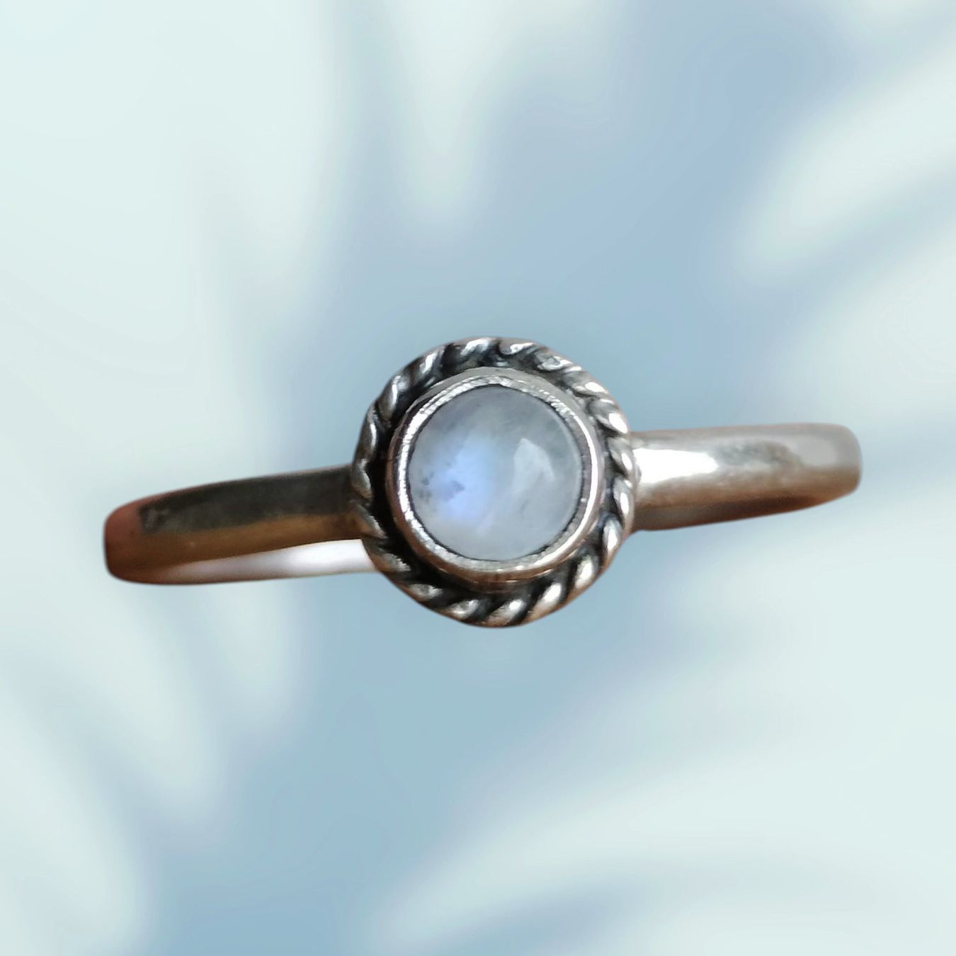 Anelli: Silber Ring 925 mit Regenbogen Mondstein – Nuovo (secondo la descrizione) da Schwyz venduto da els_7cys