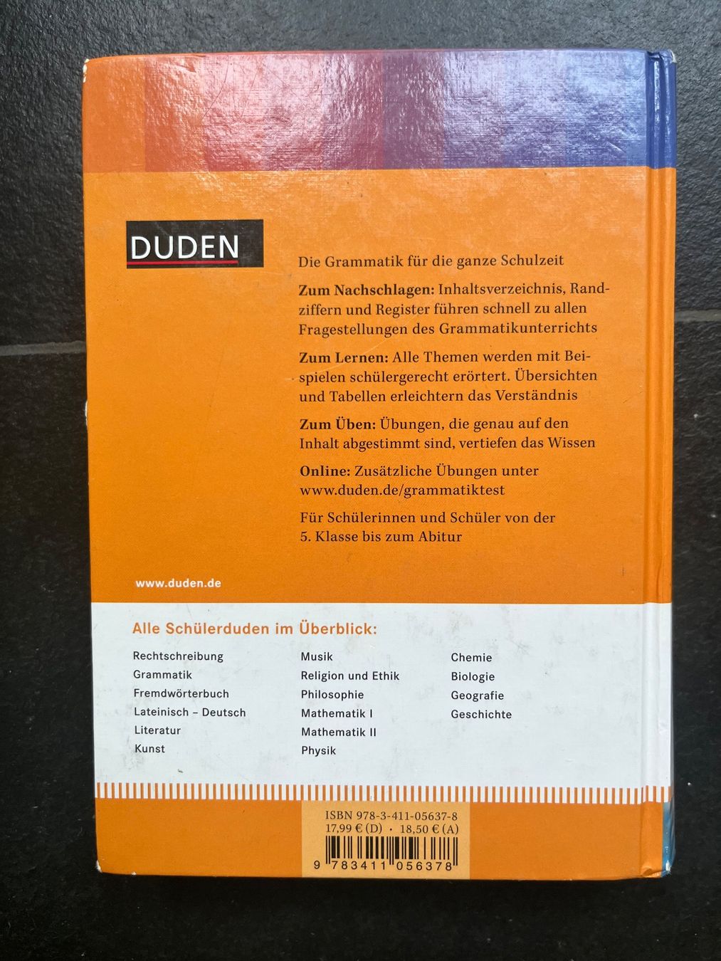 Bücher: Schülerduden - Grammatik – Gebraucht aus Zürich von RZH 1