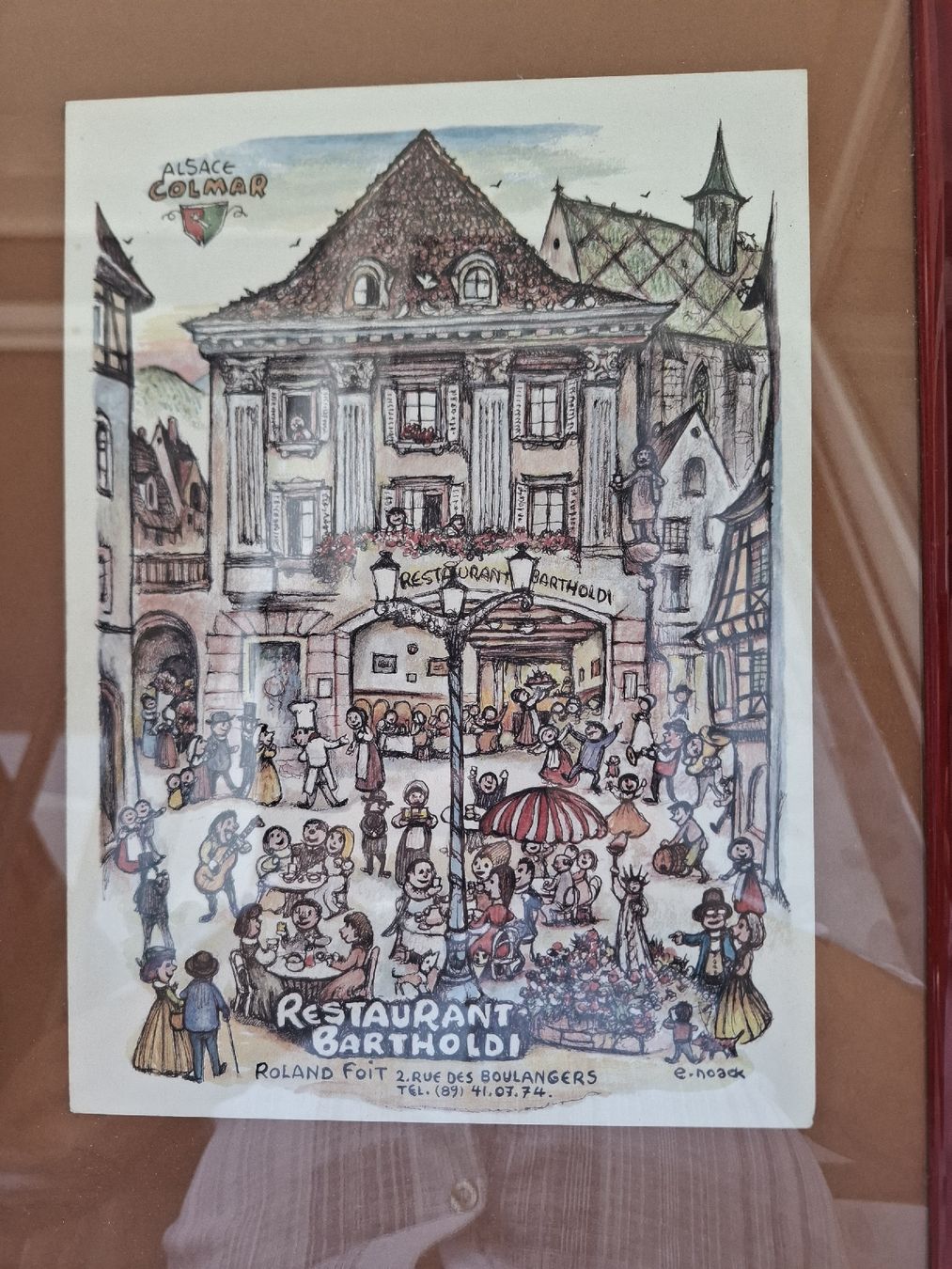 Foto & Immagini: illustration du restaurant BARTHOLDI Roland Foit colmar – Usato da Carouge GE venduto da richard063