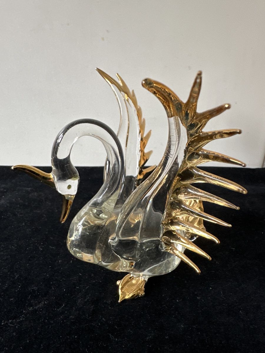 Statuette: Schöner Schwan aus Glas – Usato da Zürich venduto da Chaeffeler 1