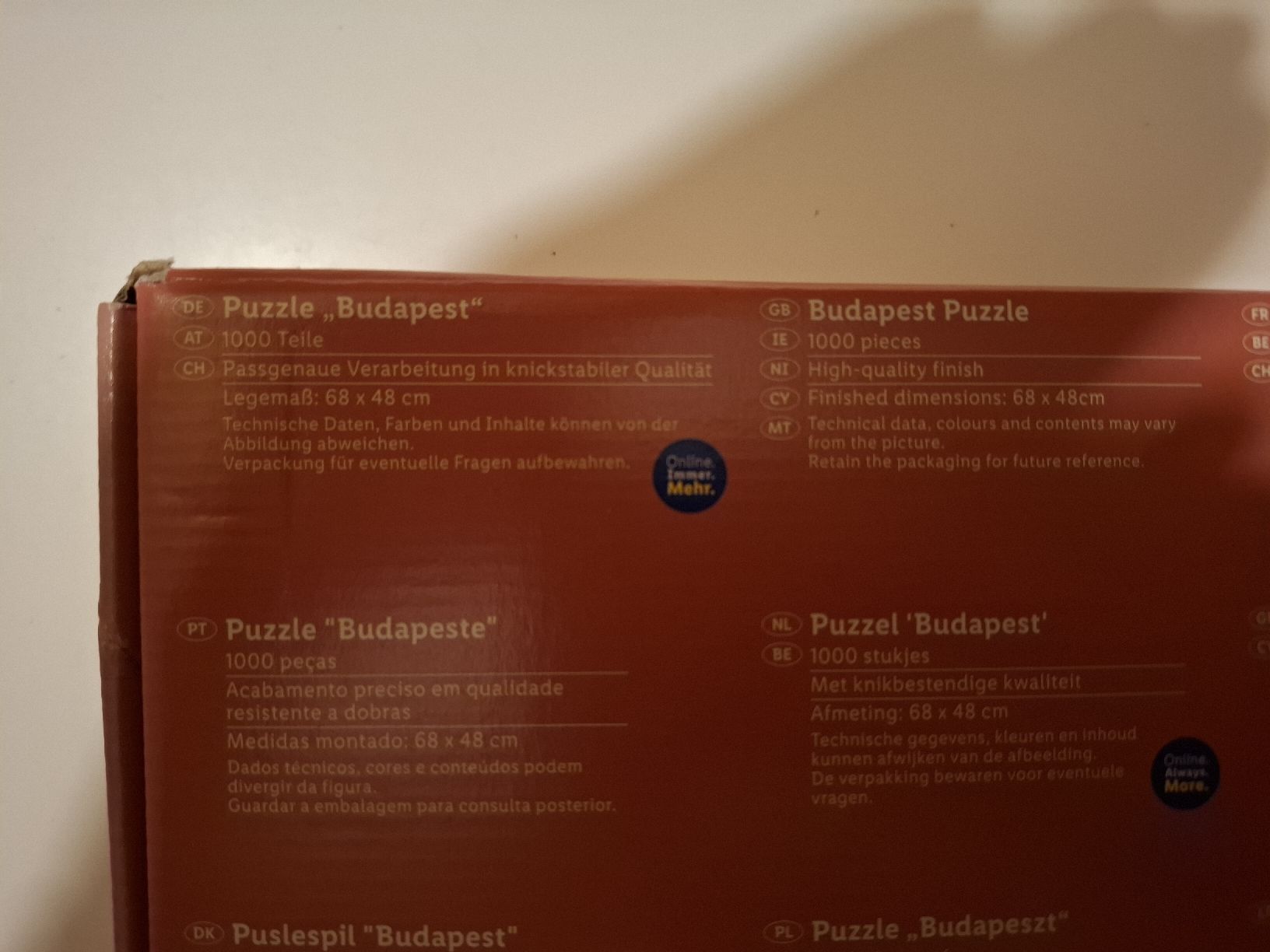 Puzzles: 1000 Teile Puzzle "Budapest" von Playtive – Neuf avec emballage d'origine à Rotkreuz par PrelovedPicks 3
