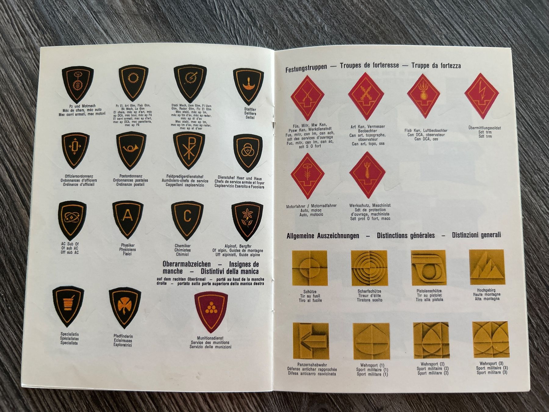Schweizer Armee Uniformi: Reglement Abzeichen Schweizer Armee – Usato da Hausen am Albis venduto da MACV62 4