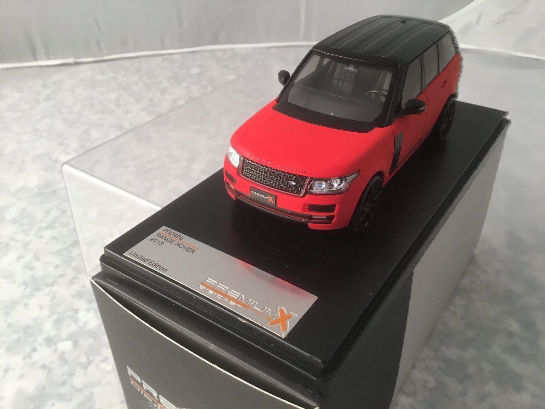 Modellautos: Range Rover, 1:43, rot matt – Neu und originalverpackt aus Erlenbach im Simmental von Model_box 7