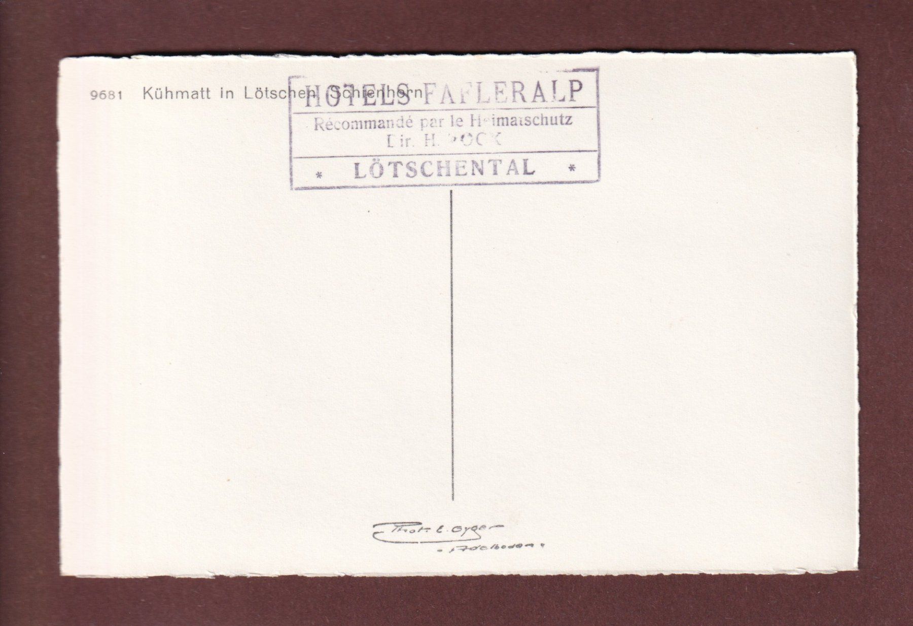 Cartes postales: KÜHMATT in Lötschen – D'occasion à Pully par nicecards-shop 1