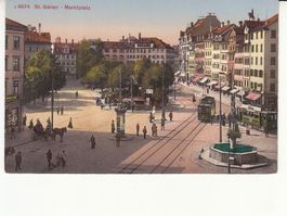 St. Gallen Marktplatz ca. 1920