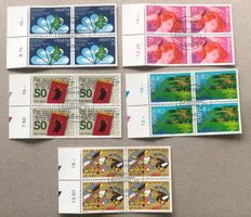 4 er Block Nr.758/759/760/761/762 mit VollStempel Bern