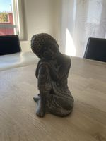 Buddha Figur Dekoration sitzend braun guter Zustand