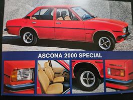 Opel Ascona 2000 Special  Prospekt 1978 xa