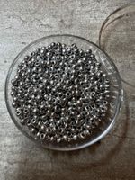 Rocailles - Perlen Farbe Silber / 2,6 mm (NR1)