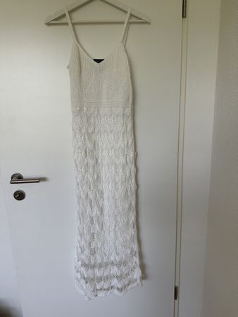 White Cotton Summer Dress from Marc Cain, Size S